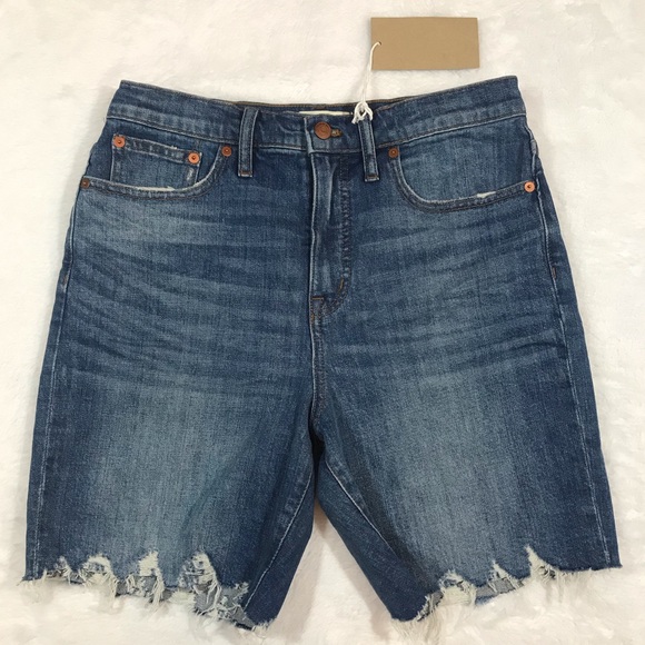 NWT MADEWELL bermuda denim shorts medium wash 28 - Picture 3 of 16